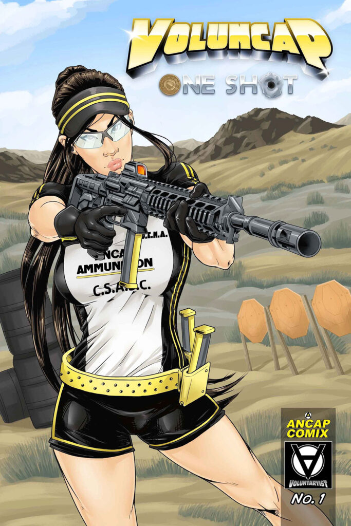 Comic book cover artwork for Voluncap One Shot